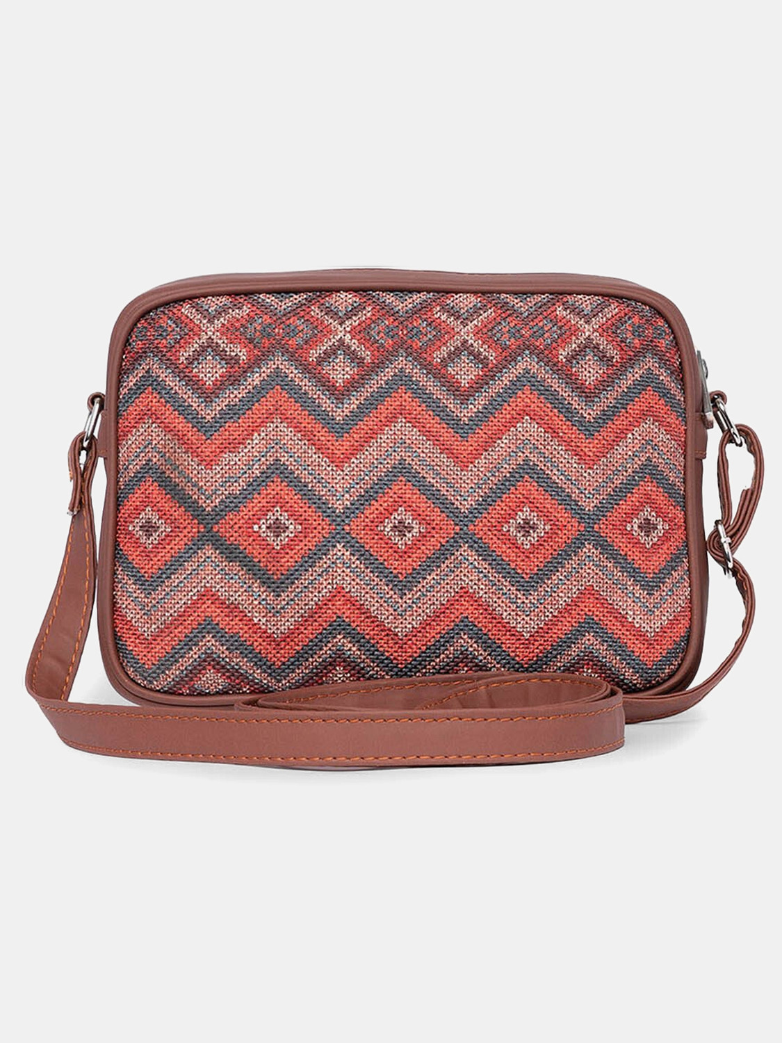 Image of ZOUK Multicolor Sling Bag Gwalior Weaves Sling Bag