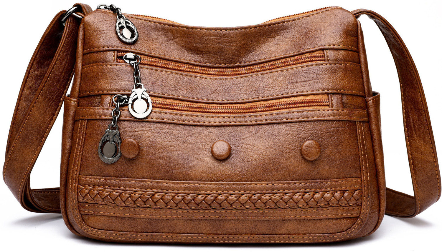 Image of Diva Dale Brown Women Sling Bag Stylish Trendy Spacious Cross-Body Multi-Pockets