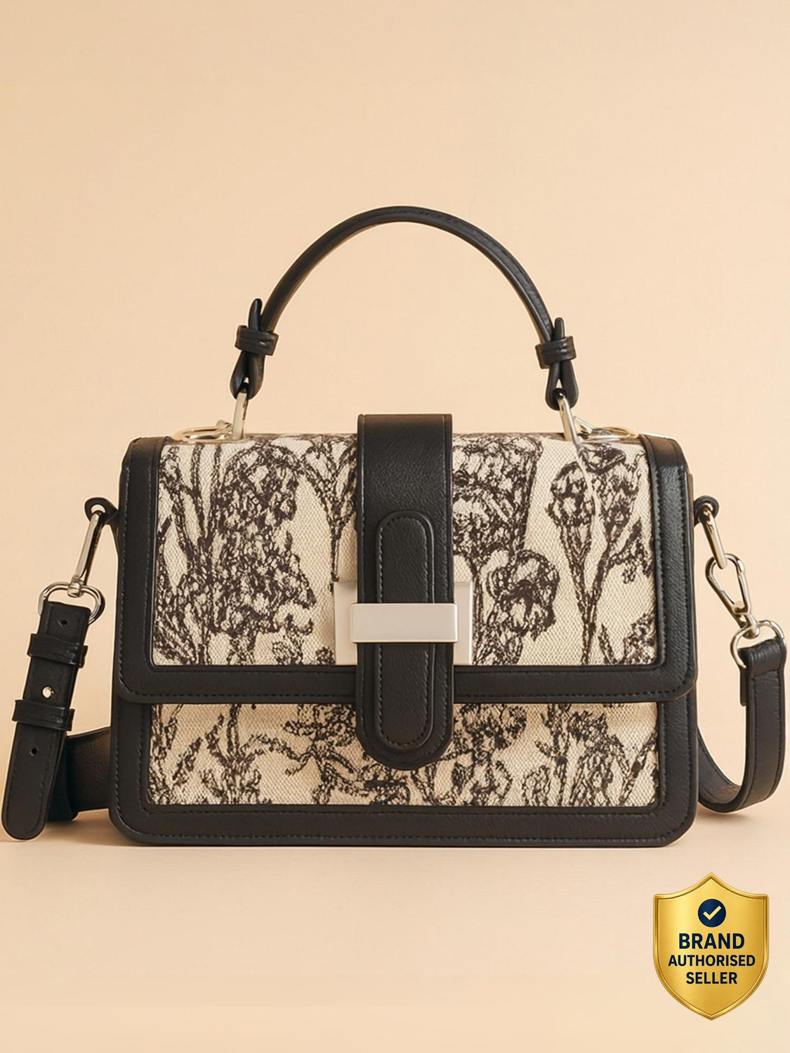 Image of LINO PERROS White Sling Bag Valley Floral-Infused