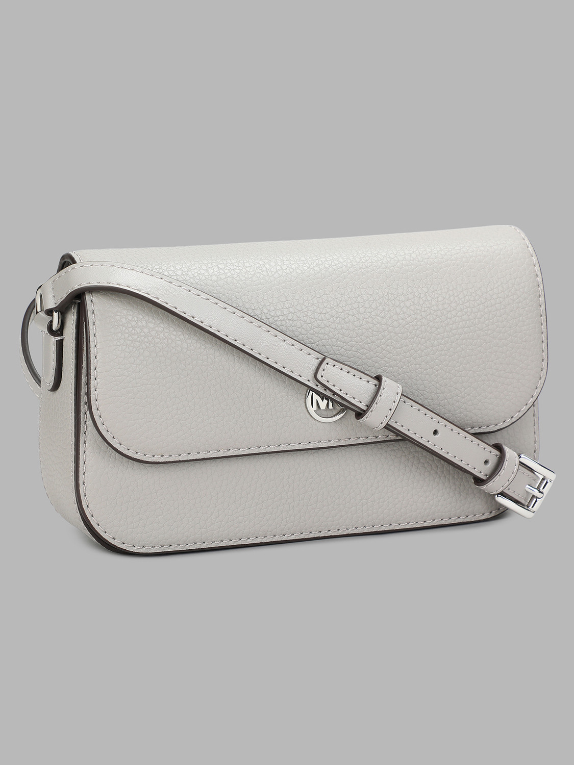 Image of MICHAEL KORS Grey Sling Bag 35F4STVC1L-PEARL GREY