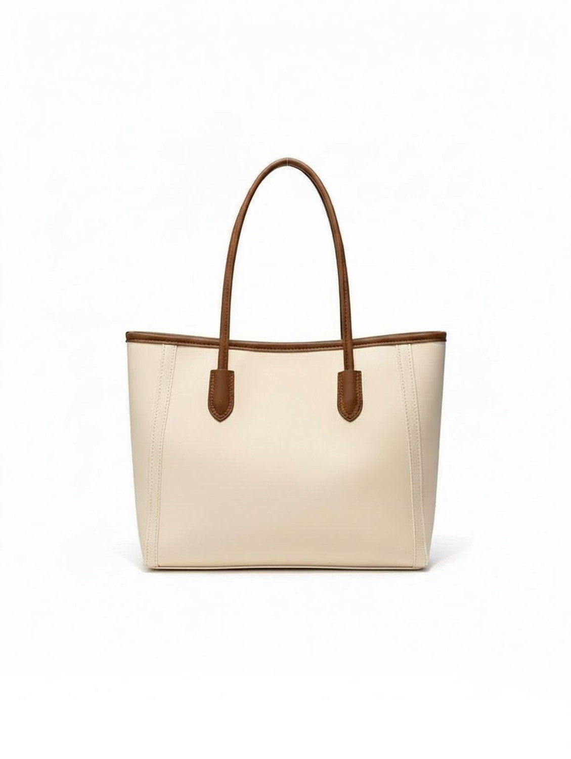 Image of SPRINGLY Tan Shoulder Bag Classic Attractive Solid Faux Leather handbag for girl & Crossbody bag shopper