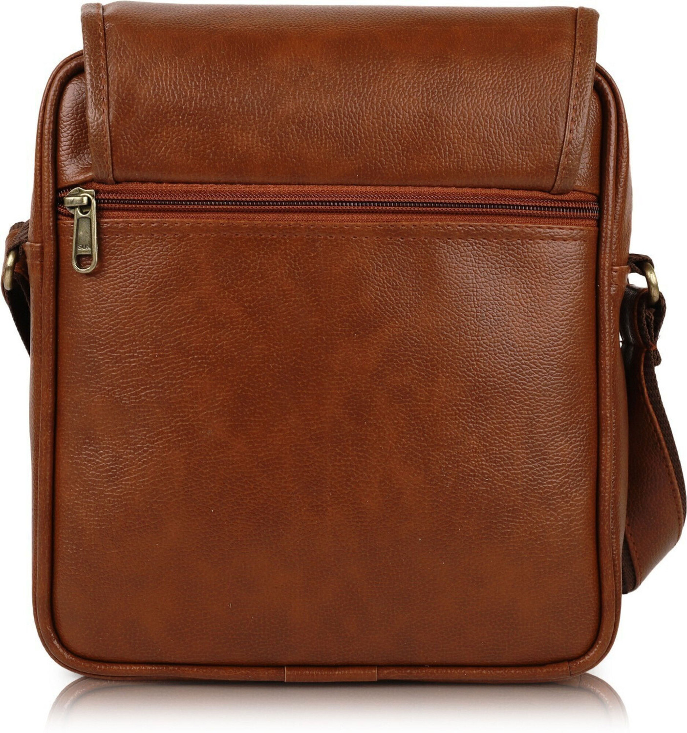 Image of Roadster Tan Sling Bag Vegan Leather sling bag for men