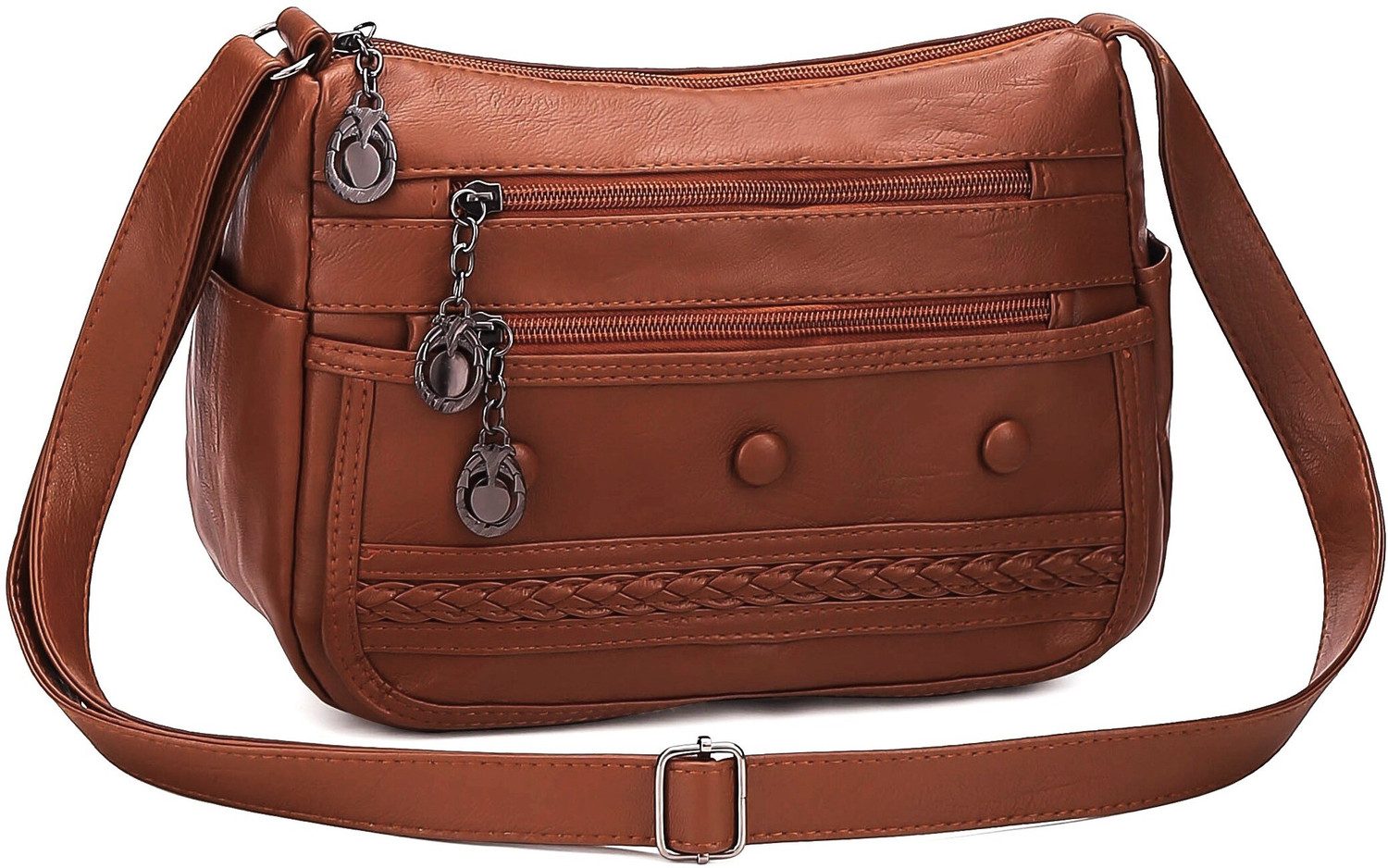 Image of Diva Dale Brown Women Sling Bag Stylish Trendy Spacious Cross-Body Multi-Pockets