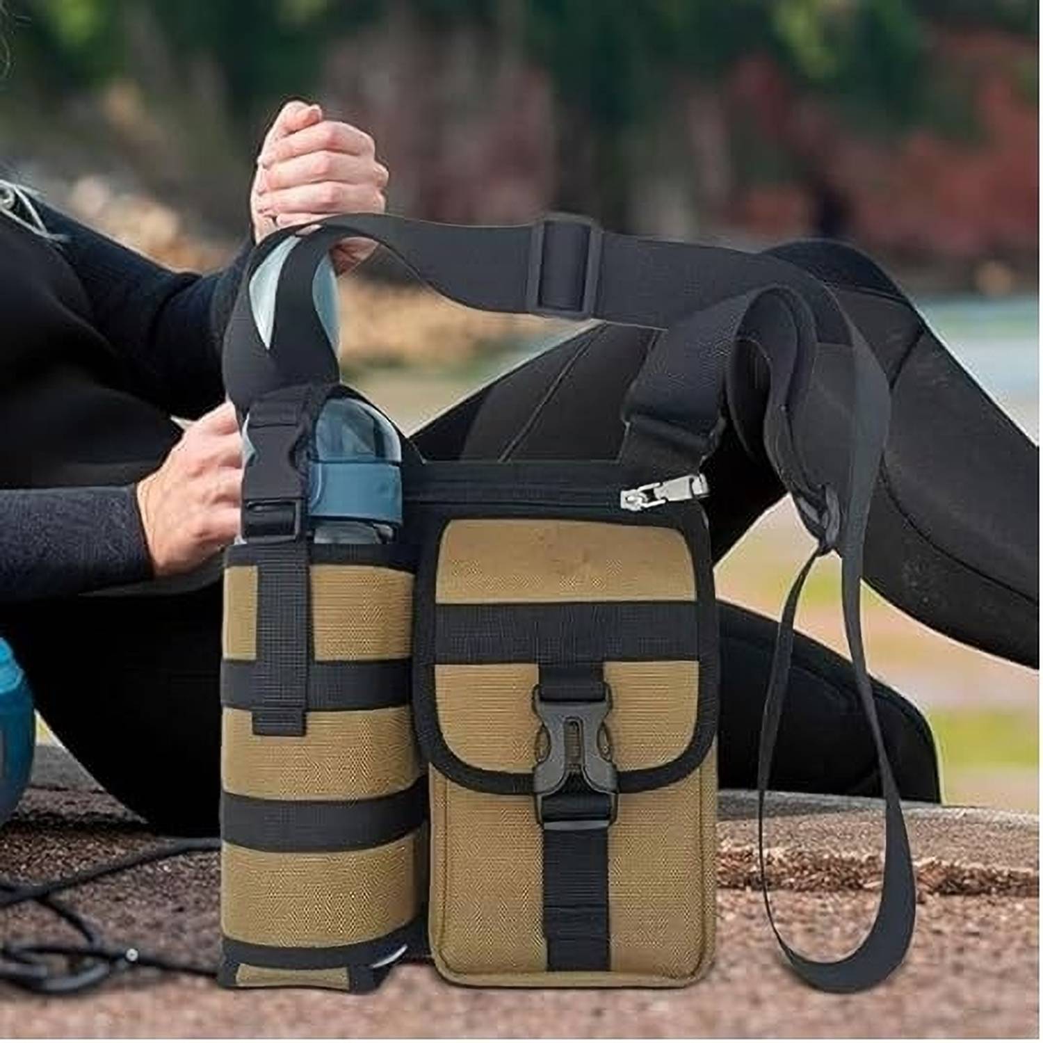 ARKONNECT Multicolor Shoulder Bag with Water Bottle Holder PACK OF