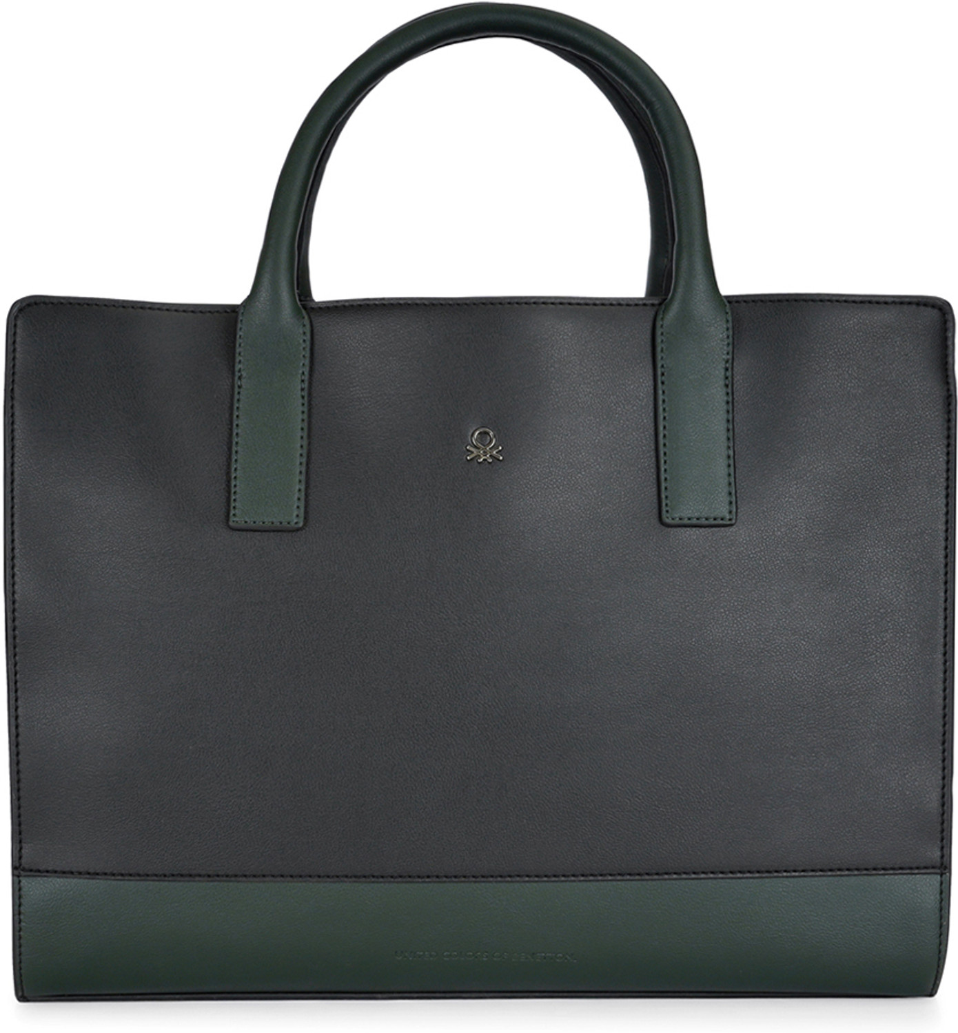 Image of United Colors of Benetton Men & Women Black Messenger Bag