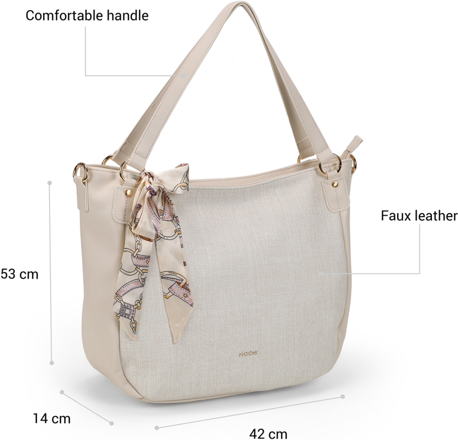 Image of MOCHI Beige Women Shoulder Bag 66-988