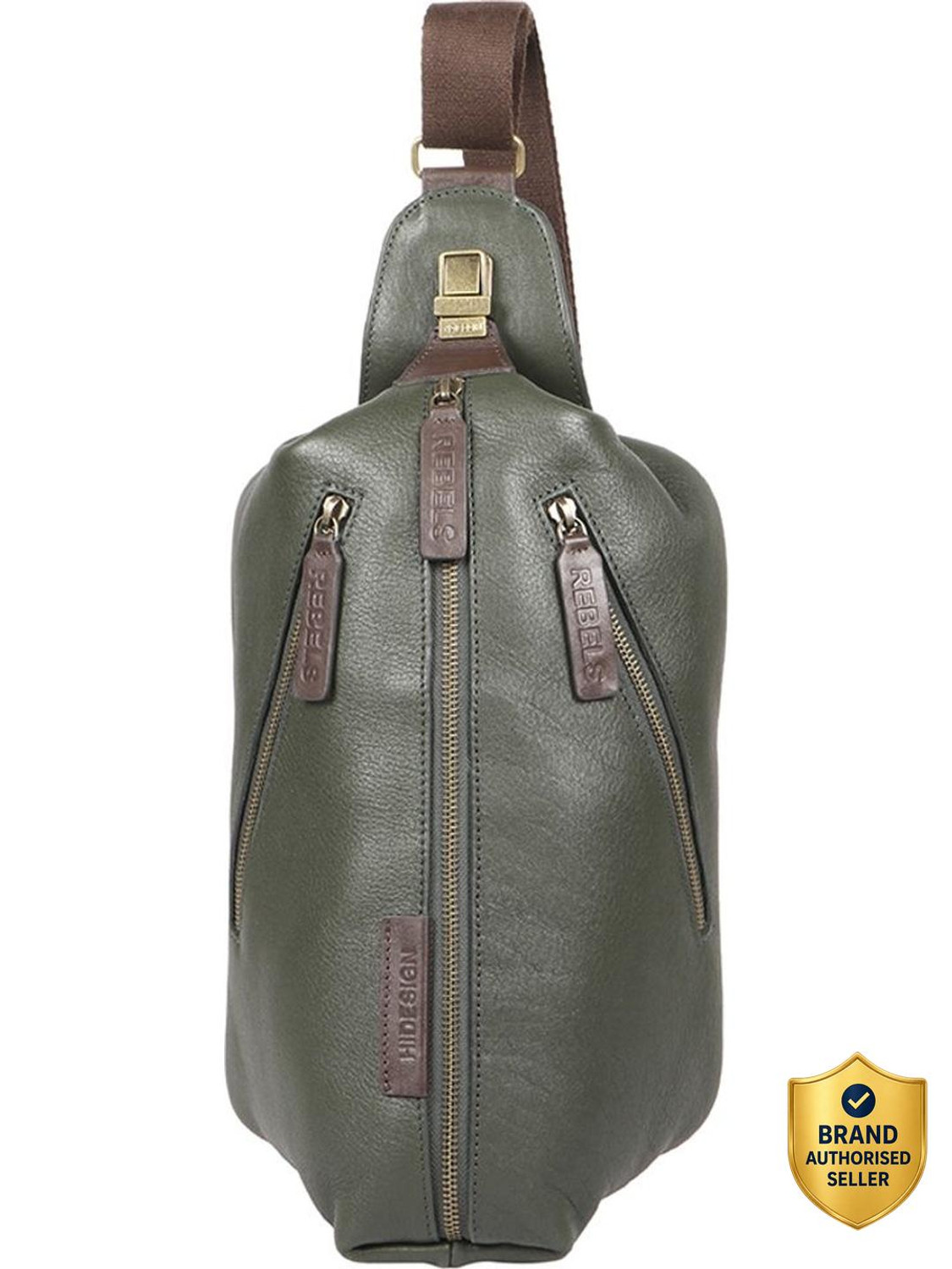 Image of HIDESIGN Green Shoulder Bag MANDELA 01