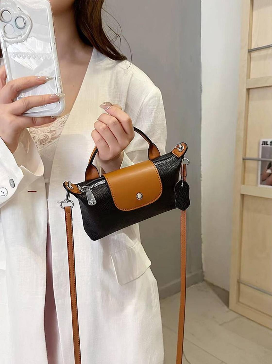 accomade Black Sling Bag Women’s Pu- Leather Crossbody Wing Bag - Casual, Fashionable, Lightweight