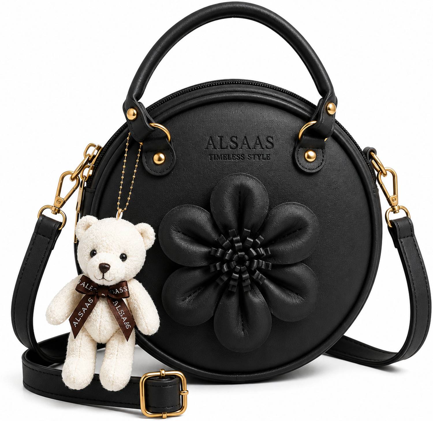 ALSAAS Black Sling Bag Handbag for Women