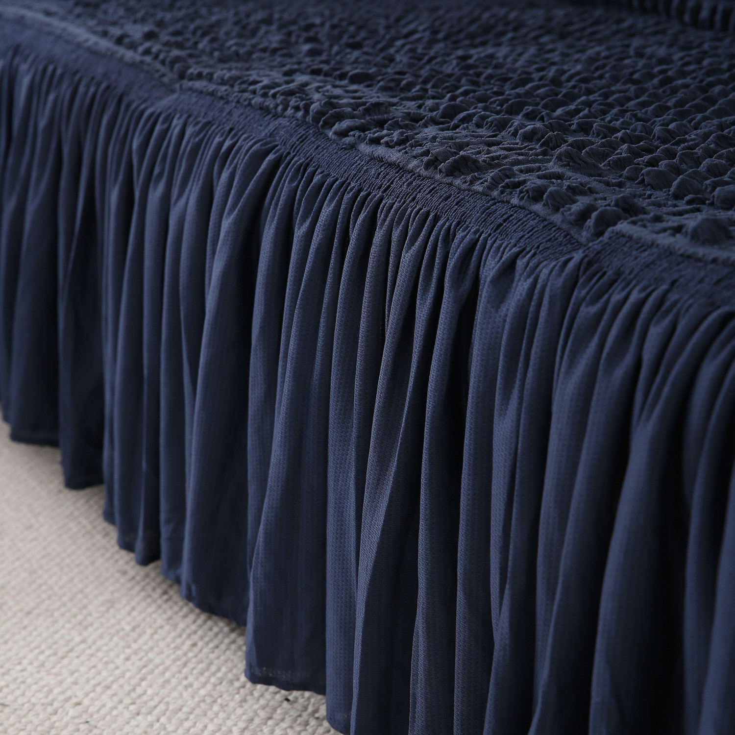 Image of HOKiPO Polyester 2 Seater Sofa Plain Cover