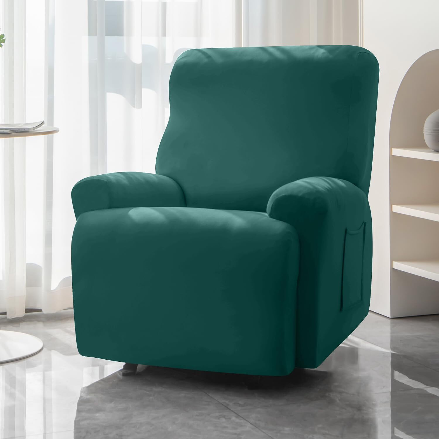 Image of HOKiPO Polyester 1 Seater Sofa Plain Cover