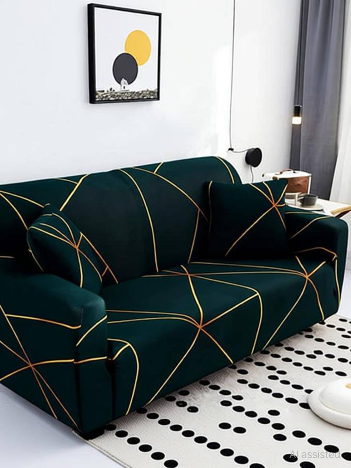 KriShyam 3 Seater Polyester Sofa - Image 2