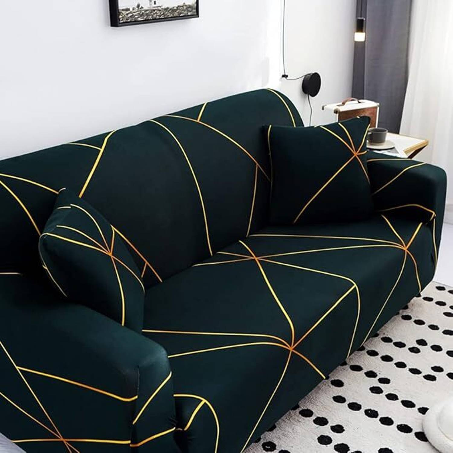 KriShyam 3 Seater Polyester Sofa - Image 4