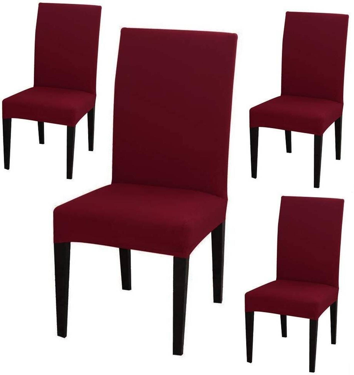 Pinkleaf Polyester 4 Seater Chair Plain Cover
