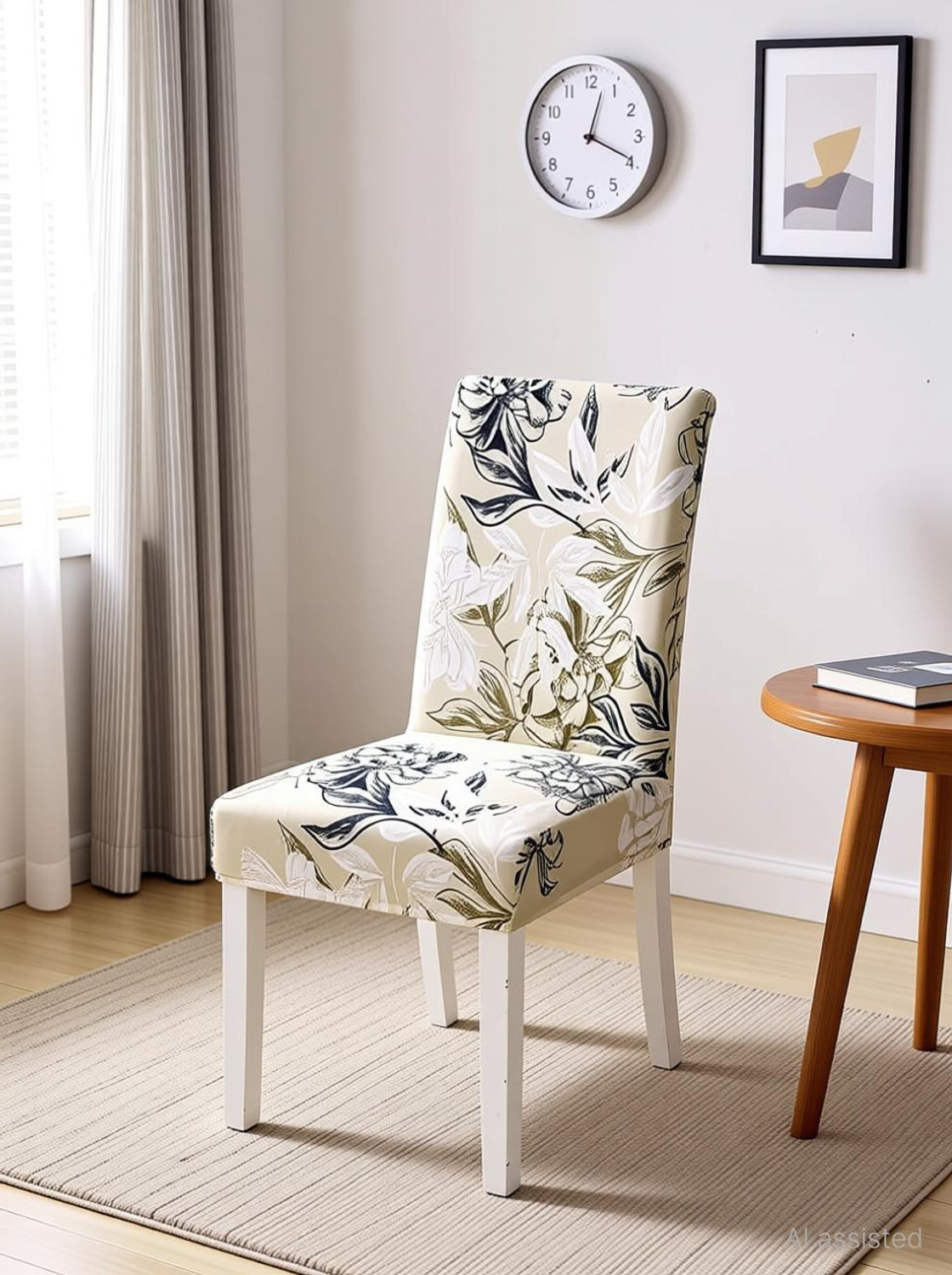 Image of DFH Polyester 1 Seater Chair Floral Cover
