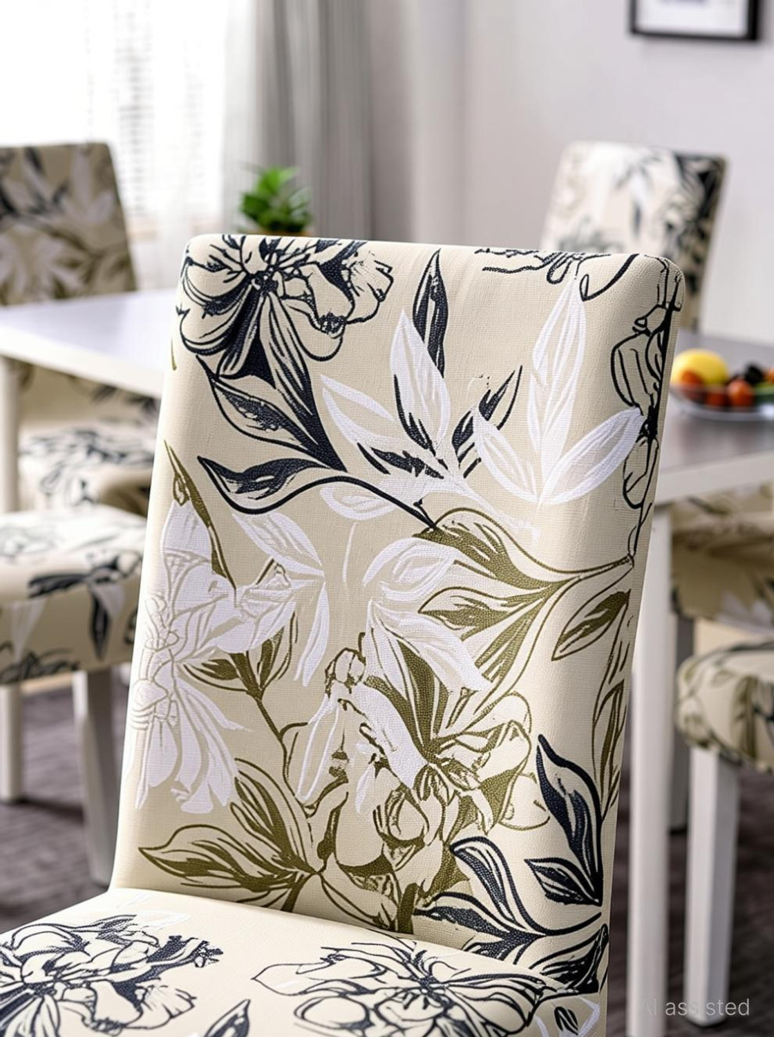 Image of DFH Polyester 1 Seater Chair Floral Cover
