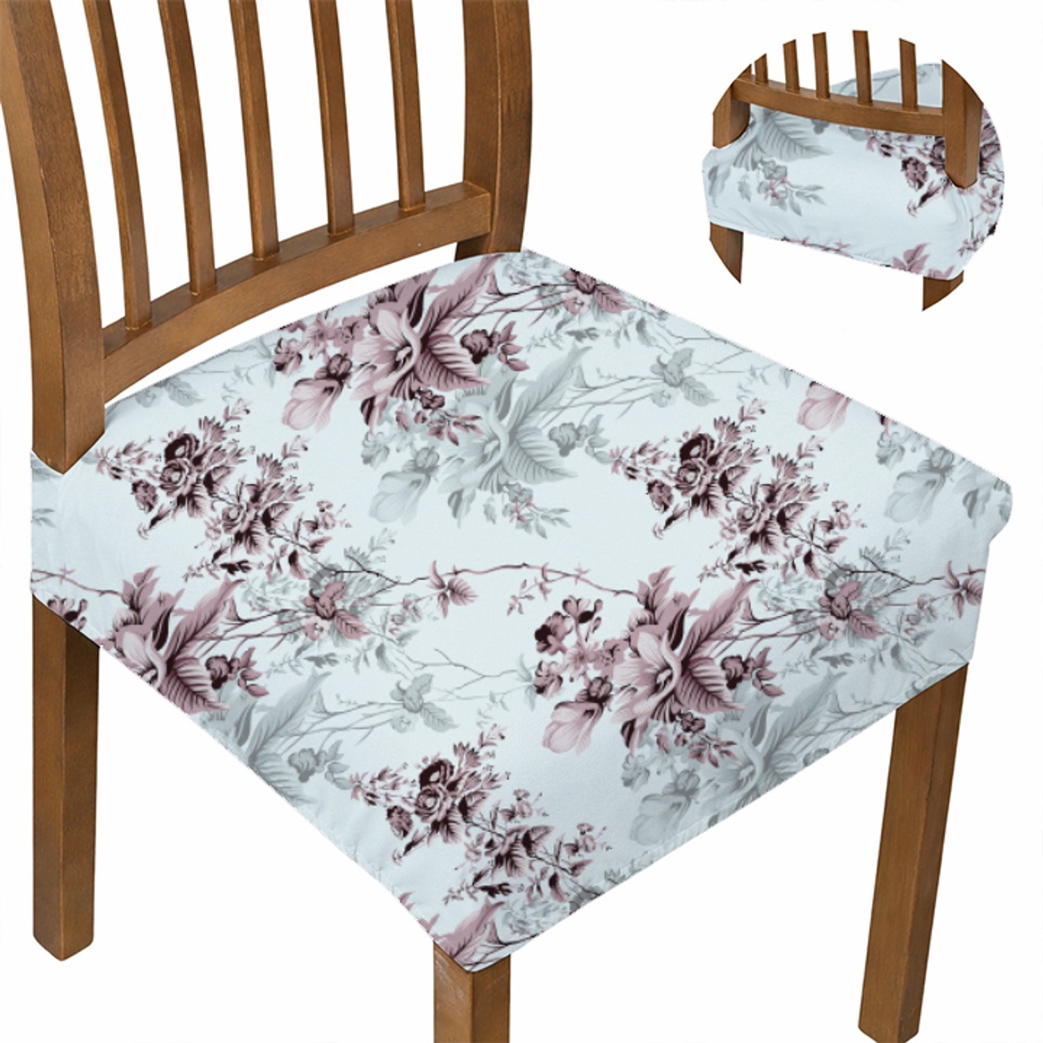 Image of Trendize Cotton 6 Seater Chair Floral Cover