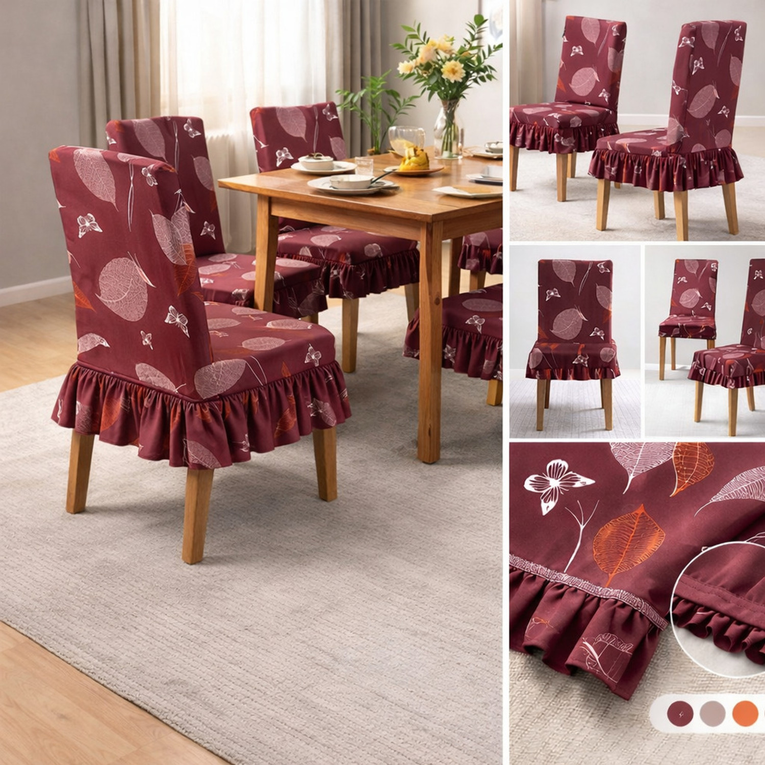 Image of Hemmazo decor Polycotton 6 Seater Chair Printed Cover