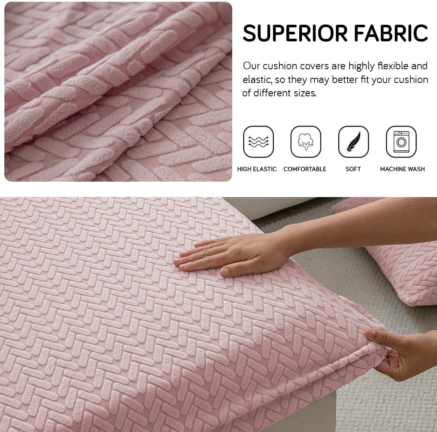 Image of HOKiPO Jacquard 1 Seater Sofa Geometric Cover