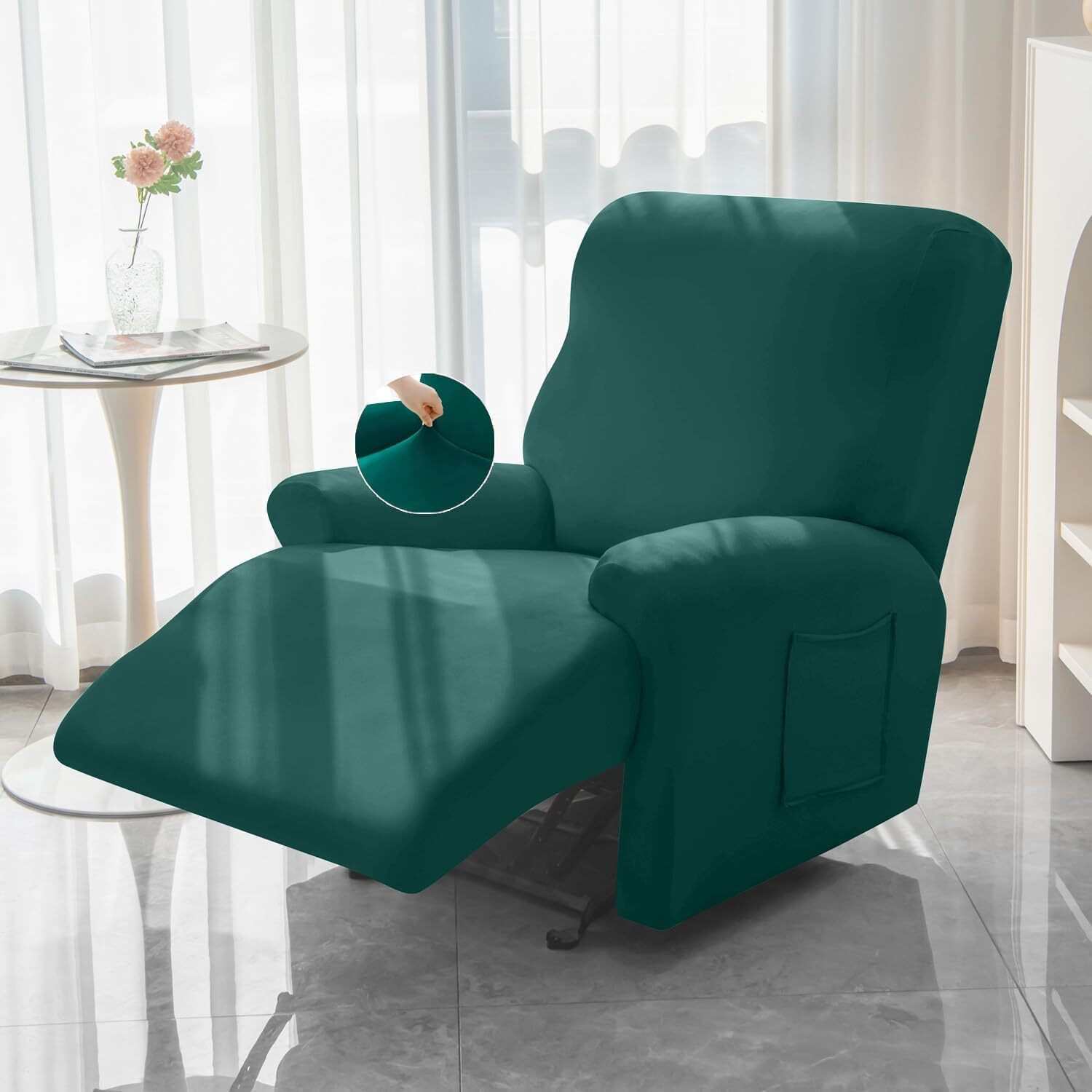 Image of HOKiPO Polyester 1 Seater Sofa Plain Cover