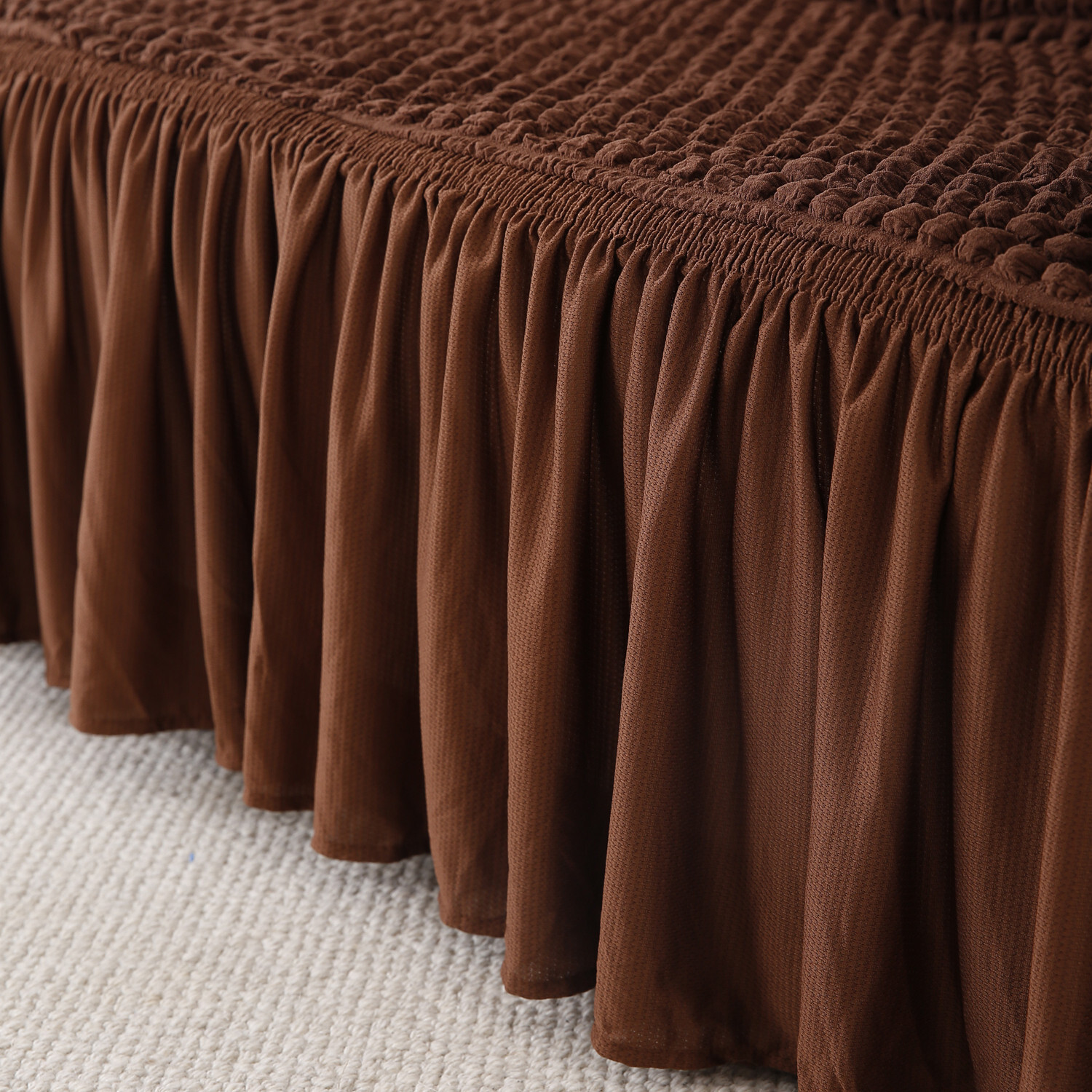 Image of HOKiPO Polyester 3 Seater Sofa Plain Cover