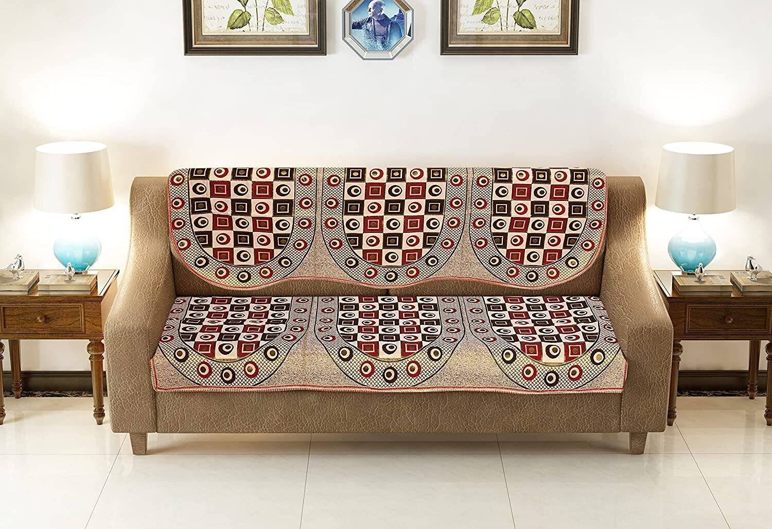 AEC Cotton 3 Seater Sofa Floral Cover