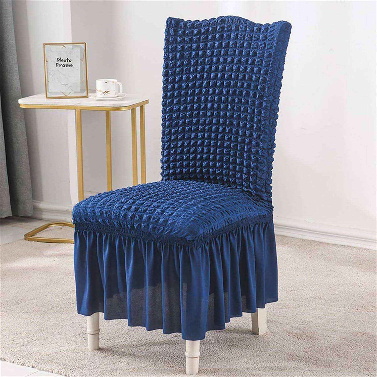 Abshant Jacquard 1 Seater Chair Plain Cover