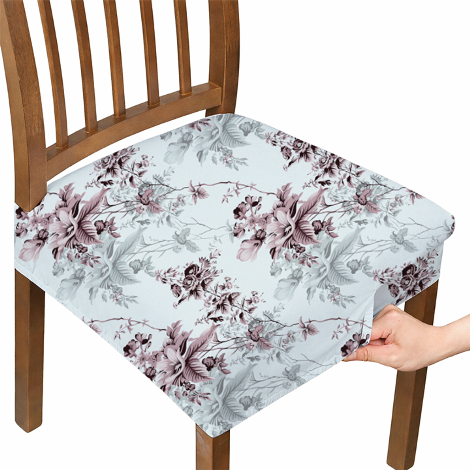 Image of Trendize Cotton 6 Seater Chair Floral Cover