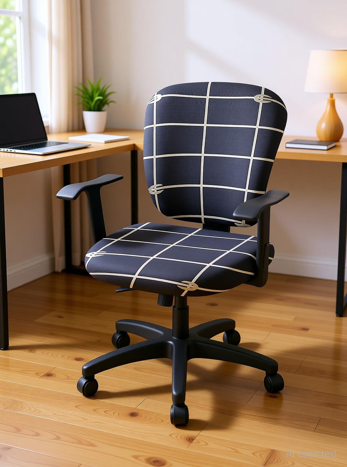 Image of Cortina Polyester 1 Seater Chair Striped Cover