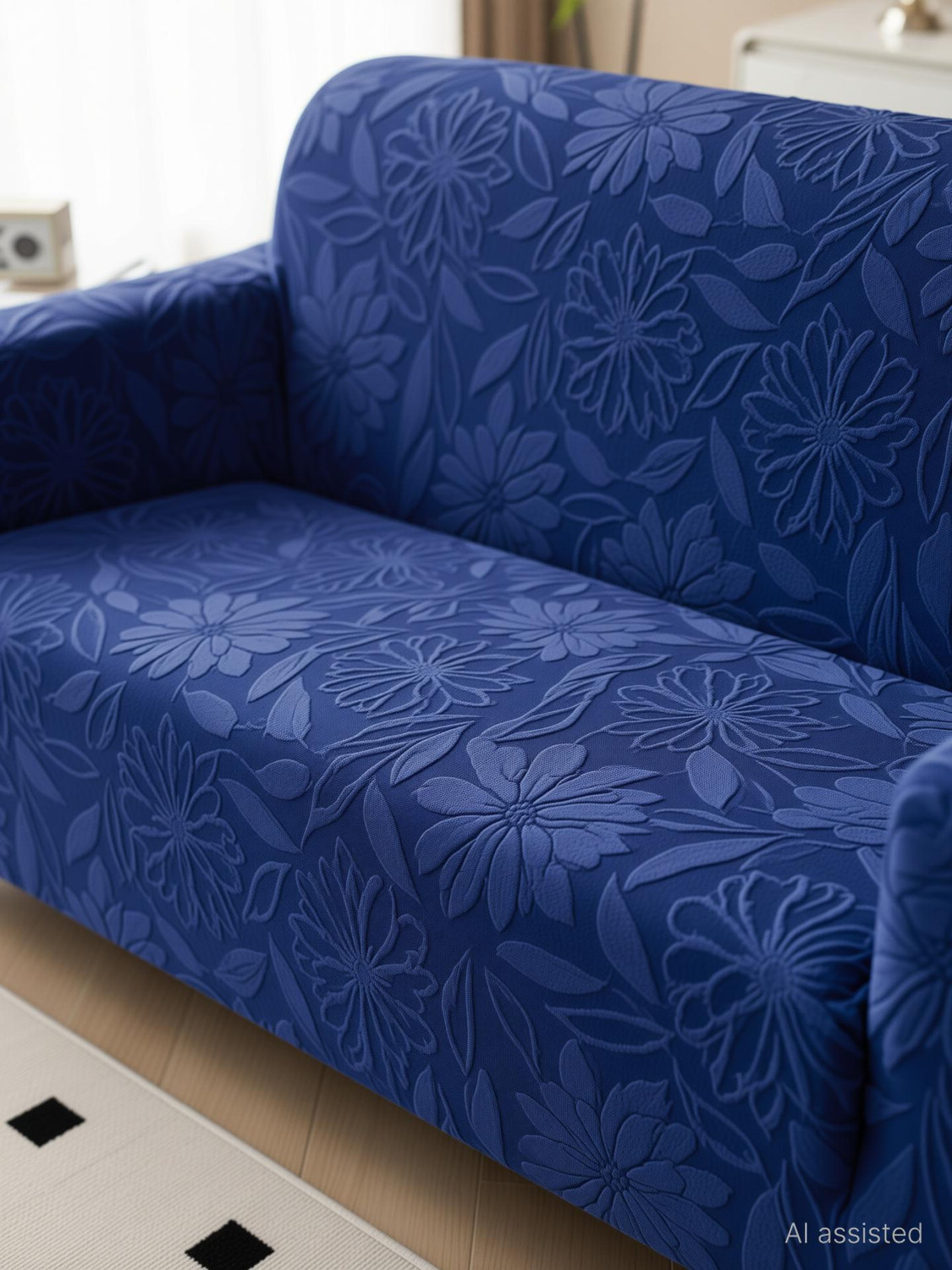 Image of Magical Jacquard 3+2 Seater Sofa Floral Cover
