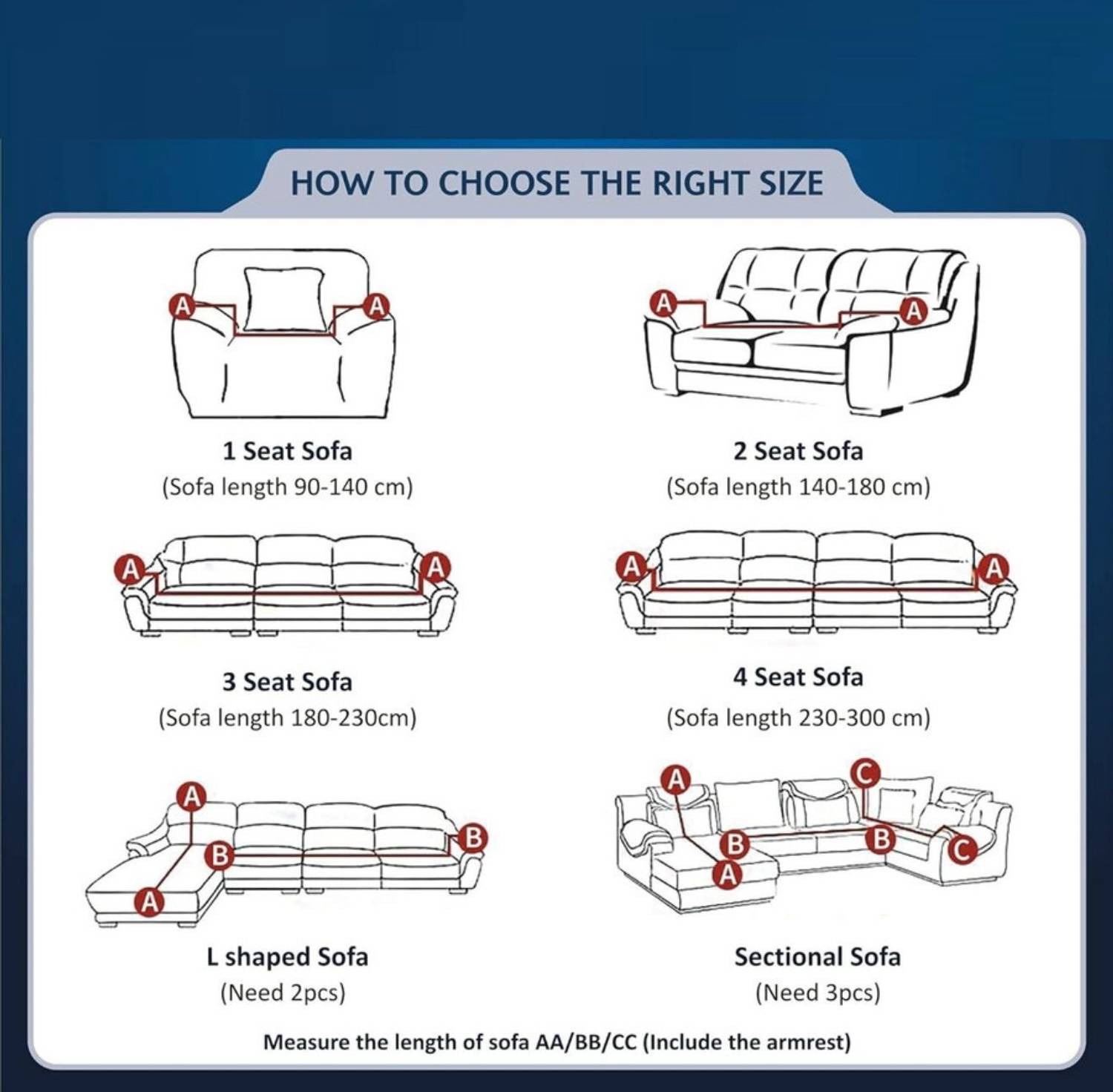 loomex 3 Seater Polyester Sofa Cover Pack of 1 - Image 5