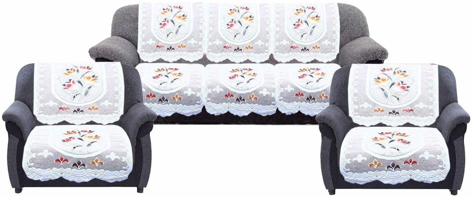 Image of pk craft Polycotton 3+1+1 Seater Sofa Embroidered Cover