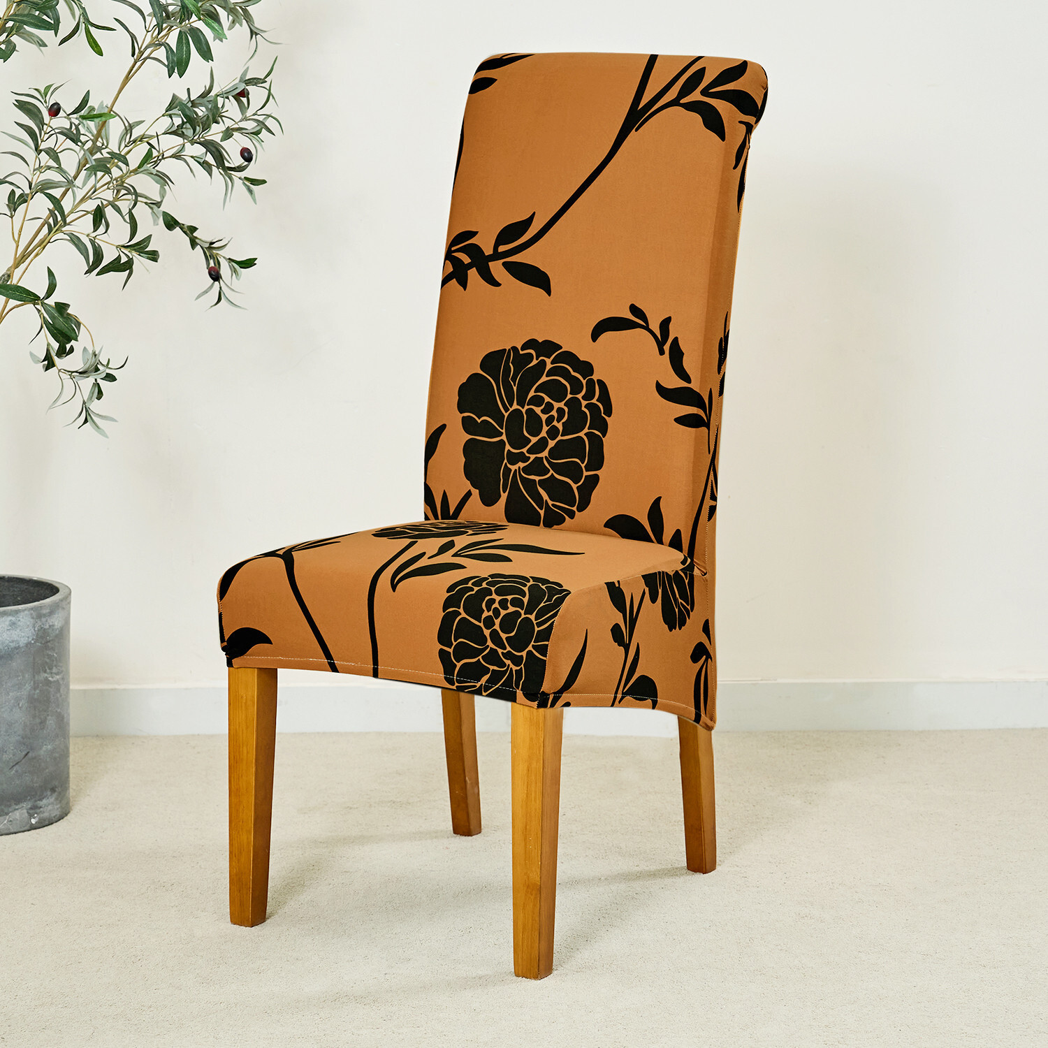 Image of HOKiPO Polyester 1 Seater Chair Floral Cover