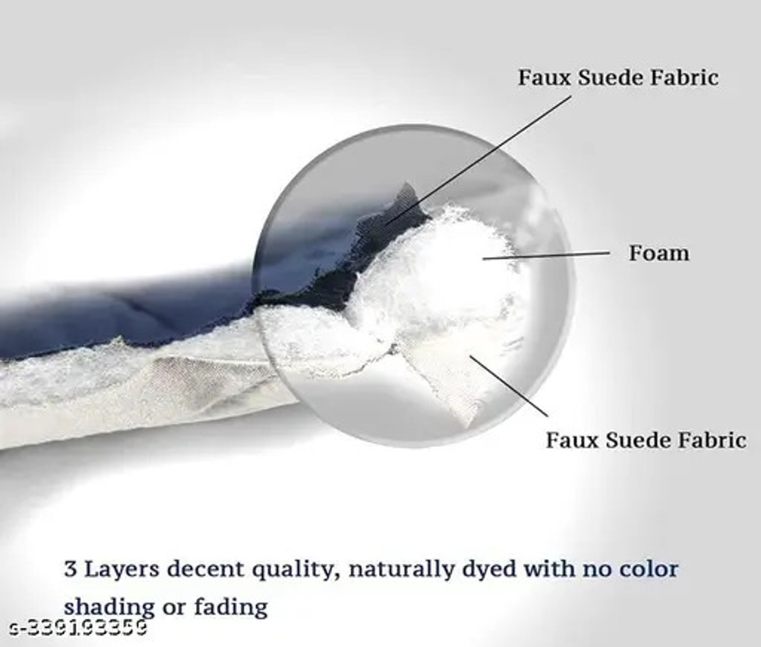 Image of RSDECOR Velvet 3+1+1 Seater Sofa Floral Cover
