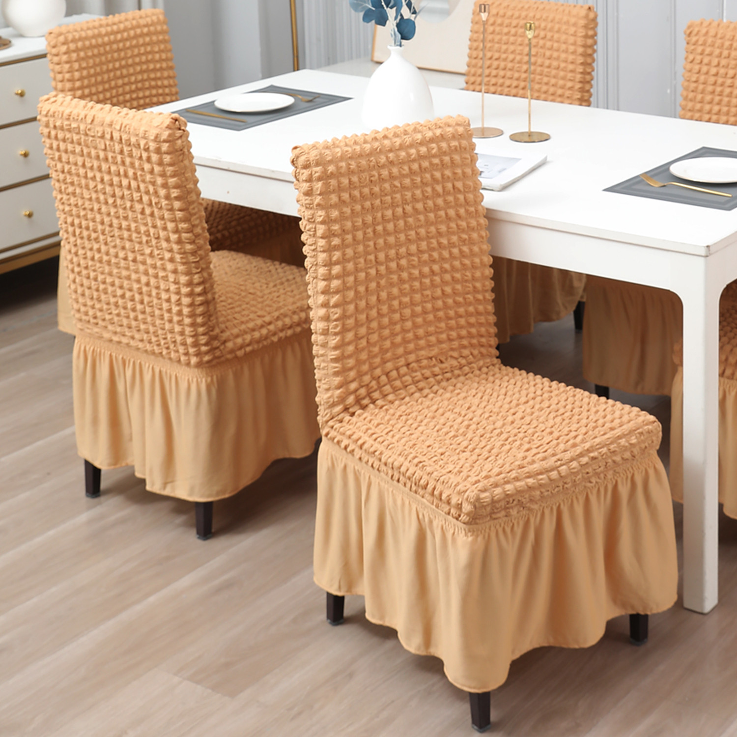 Image of HOKiPO Polyester 1 Seater Chair Plain Cover