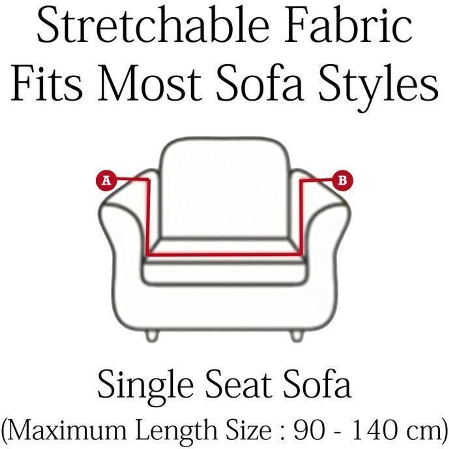 Image of Cortina Polyester 1 Seater Sofa Floral Cover