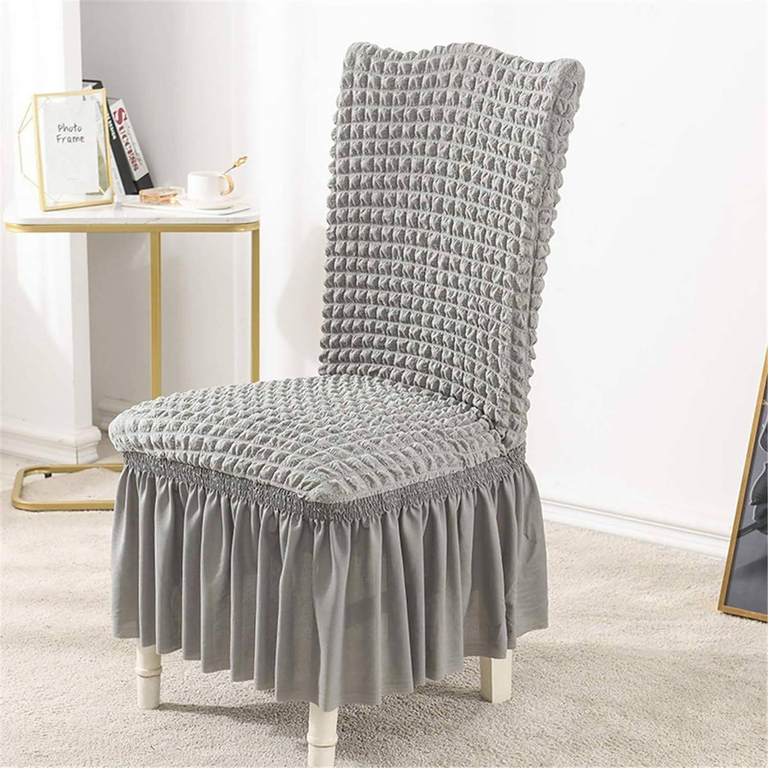 Abshant Jacquard 1 Seater Chair Plain Cover
