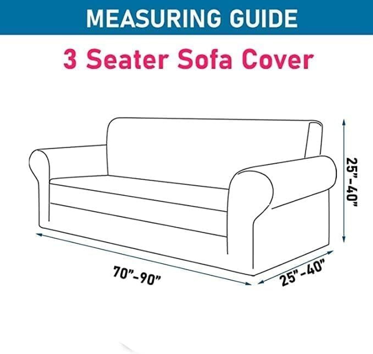 Image of igi Polyester 3+1+1 Seater Sofa Plain Cover