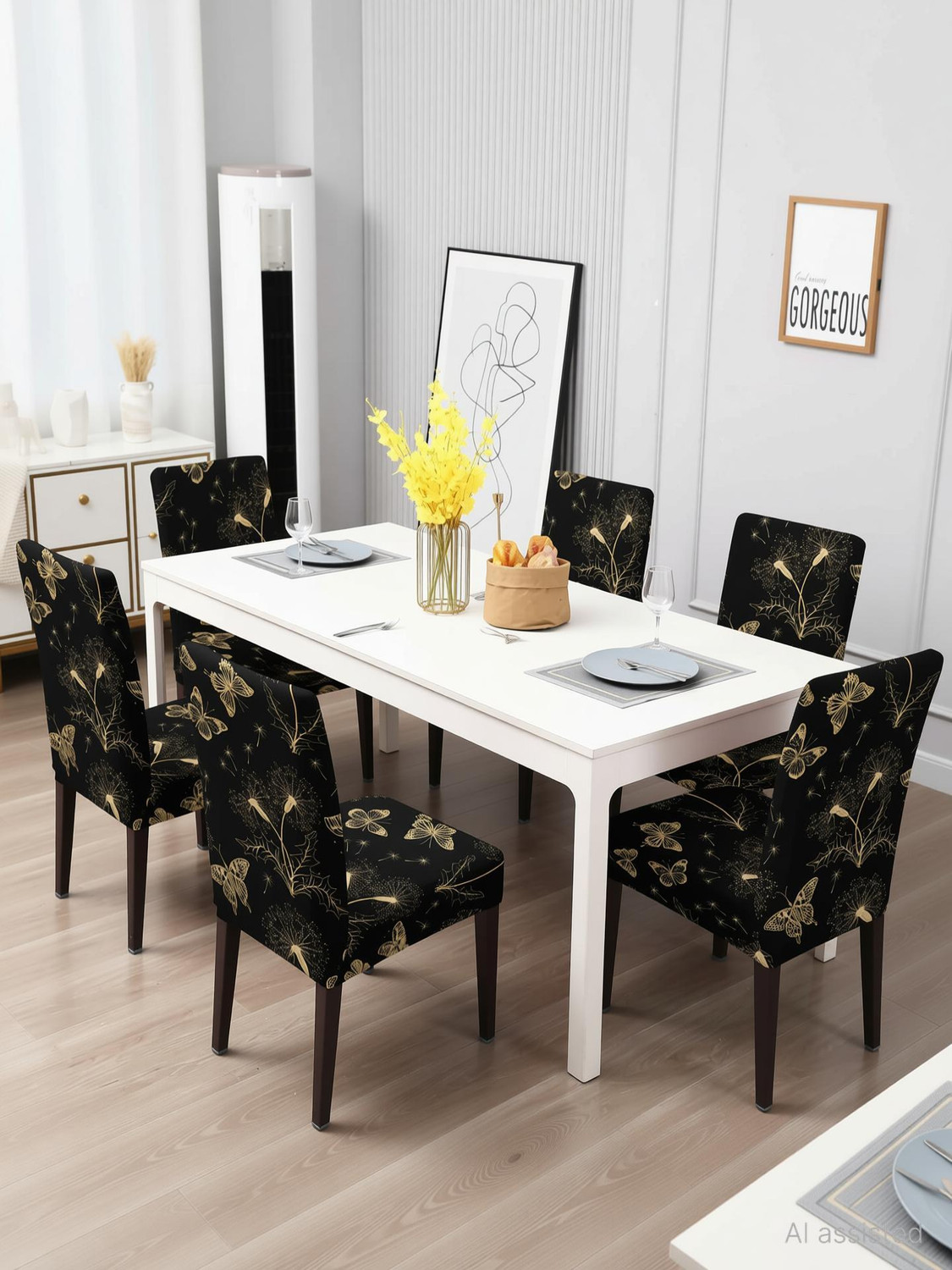 Image of DECORIAN Polycotton 1 Seater Chair Floral Cover