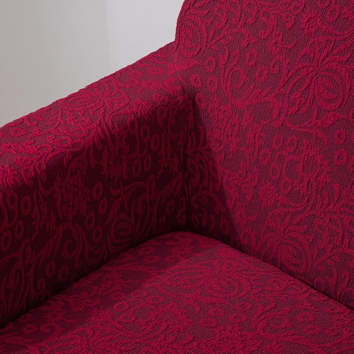 Image of HOKiPO Jacquard 3+1+1 Seater Sofa Floral Cover