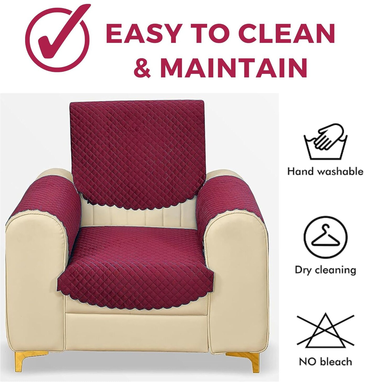 Image of PITLOUM CRAFT Velvet 3+2+2 Seater Sofa Geometric, Plain Cover