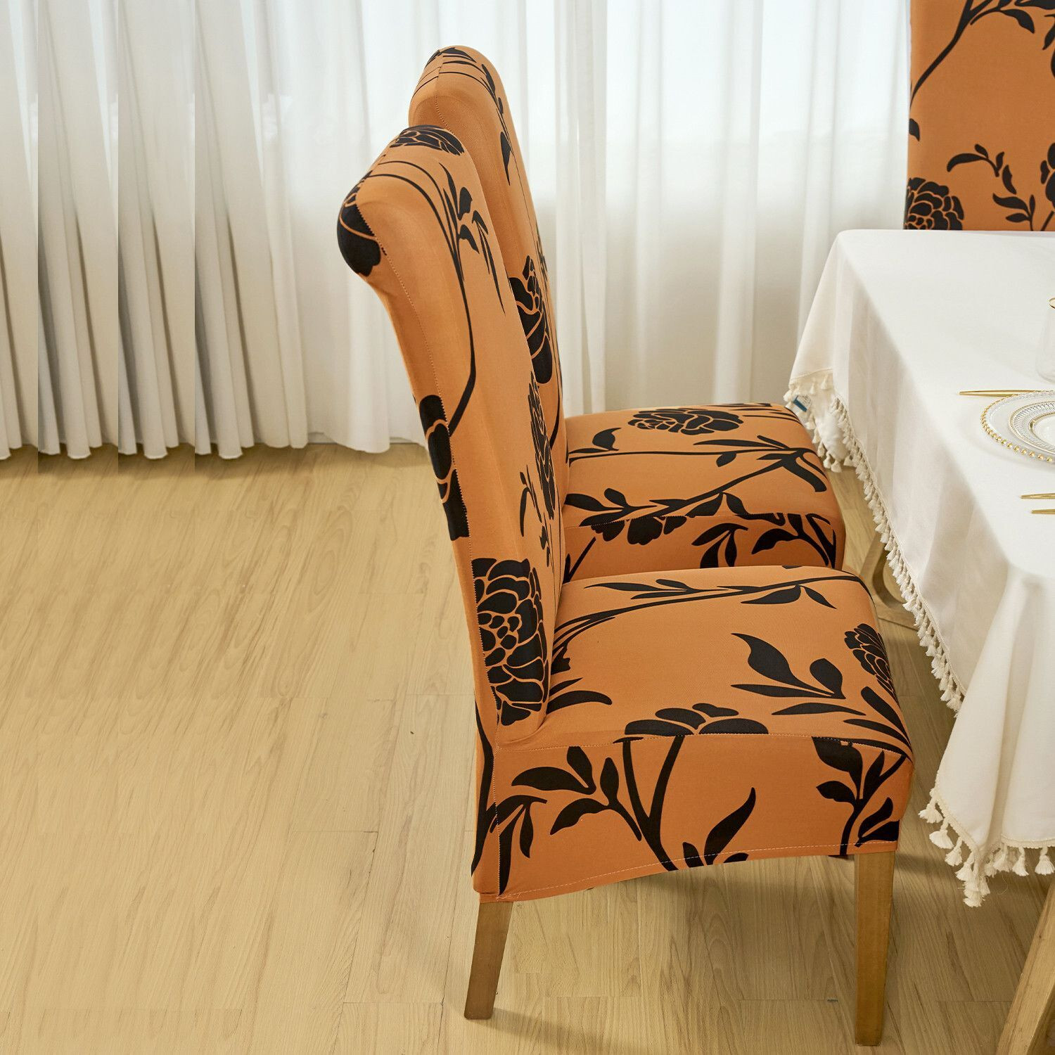 Image of HOKiPO Polyester 2 Seater Chair Floral Cover