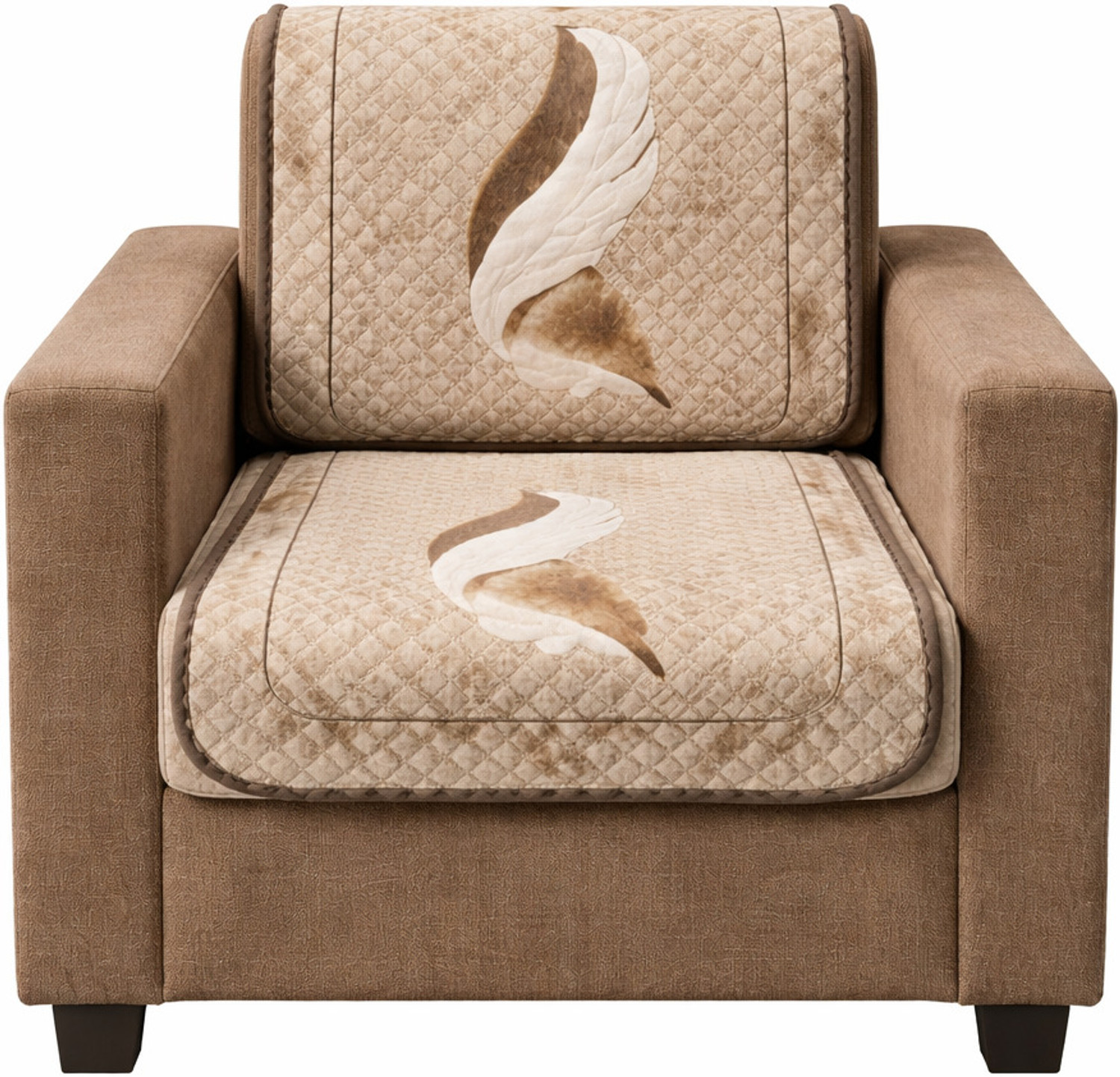 Image of RichBox Polycotton 3+1+1 Seater Sofa Abstract Cover