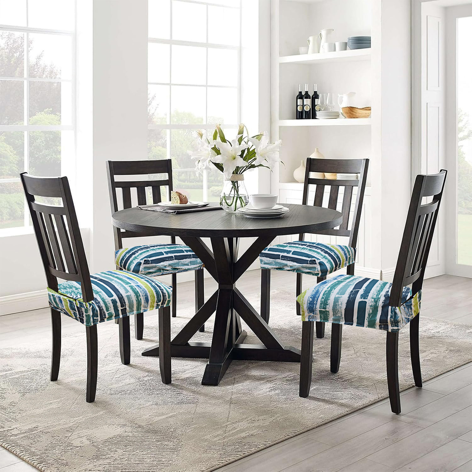 Image of ohello Polycotton 4 Seater Chair Printed Cover