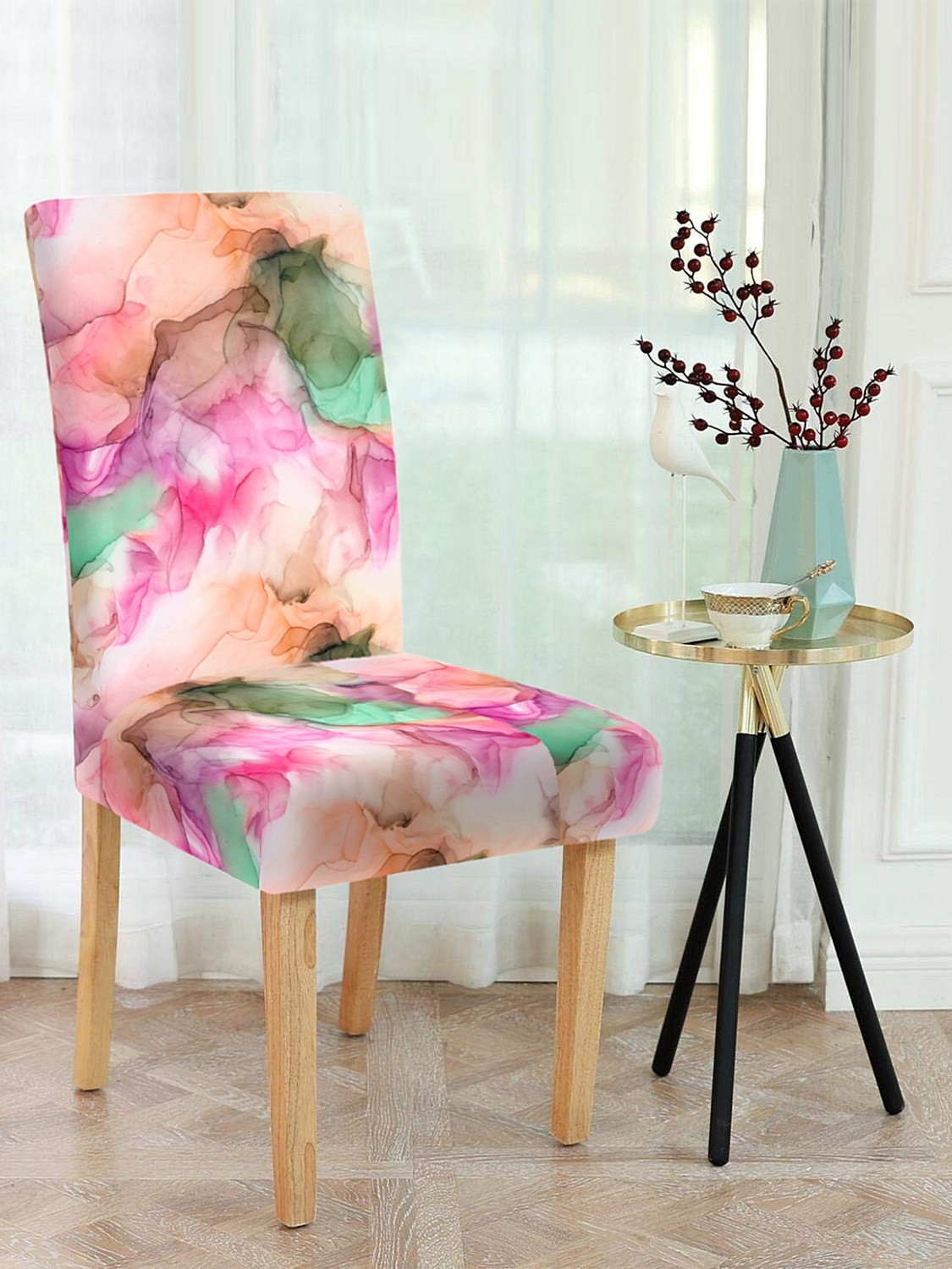Image of Cortina Polyester 1 Seater Chair Abstract Cover