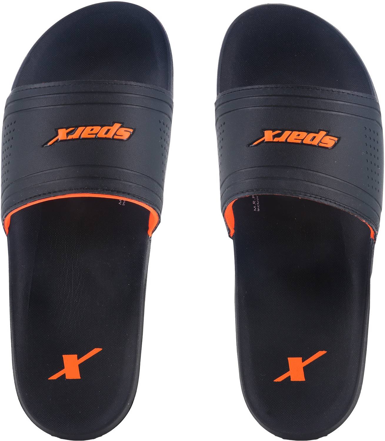 Sparx Men Slides Black