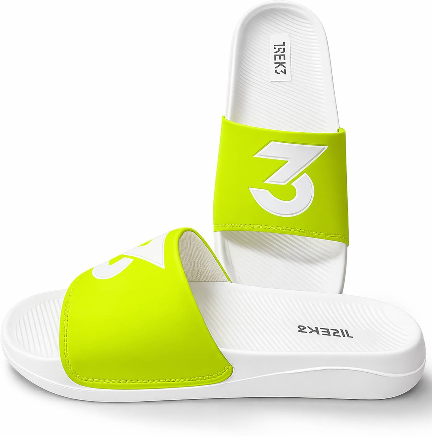 trek3 Men Green Slides - Image 1