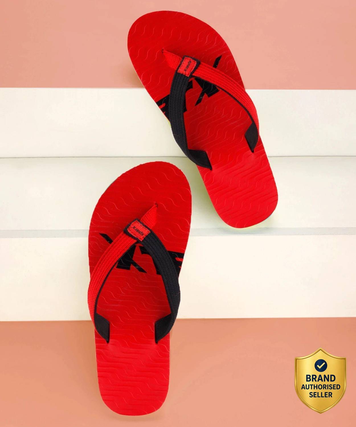 Sparx Men SFG-204 Red Flip Flops - Image 1