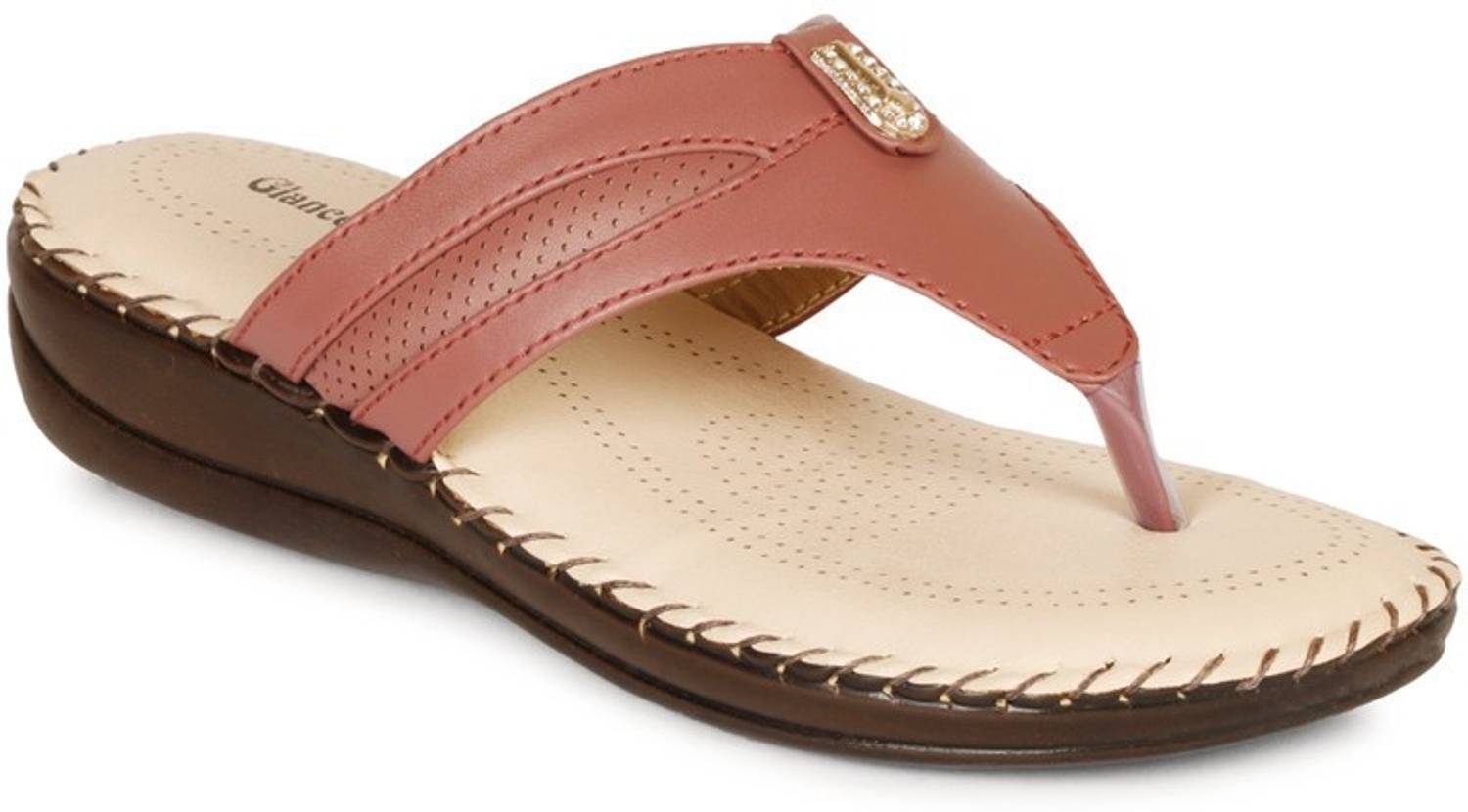 GLANCE FEET Women Pink Slippers - Image 3