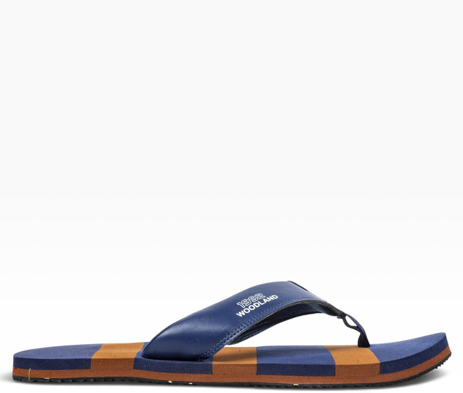 Image of WOODLAND Lightweight Comfortable Casual Summer Wear Men Slippers (Navy, 8)